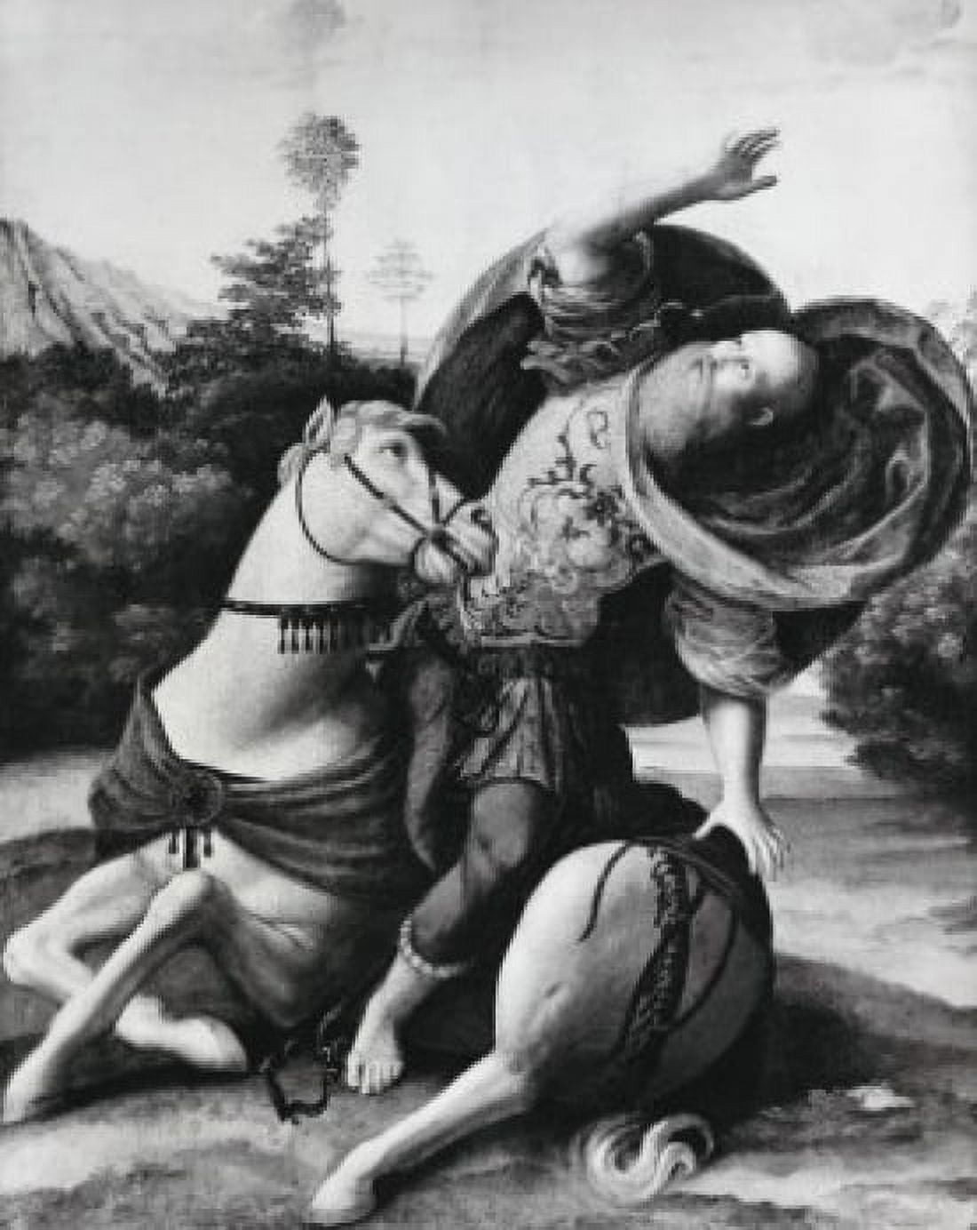 The Conversion Of St Paul Gaudenzio Ferrari (147580-1546 Italian) Canvas Art - Gaudenzio Ferrari (24 x 36)