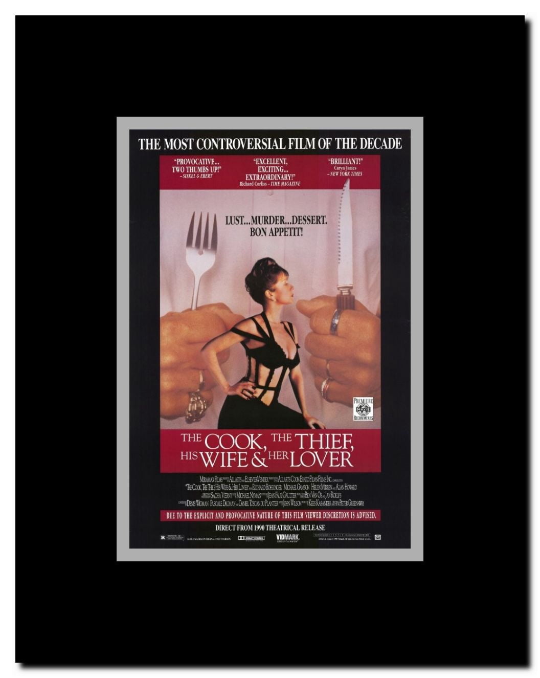 The Cook the Thief His Wife & Her Lover Framed Movie Poster
