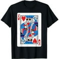 thumbnail image 1 of The Cool King of Hearts - Funny Poker Night T-Shirt, 1 of 5
