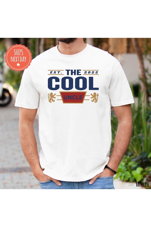 The Cool Uncle Shirt - New Uncle Tshirt - Uncle Tee - Uncle To Be Shirt - Pregnancy Announcement Shirt For Uncle - For Uncle