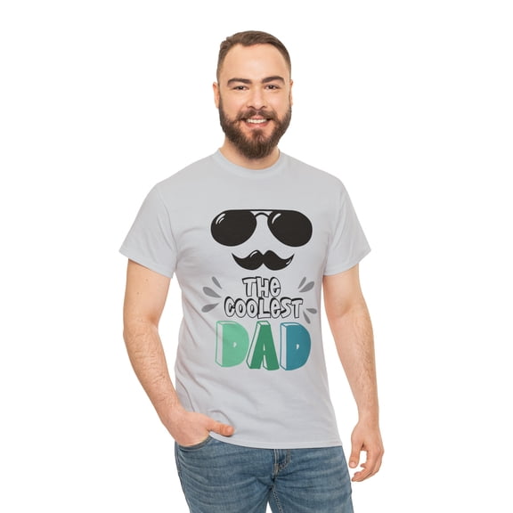 The Coolest Dad Unisex Heavy Cotton Tee for Father's Day