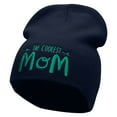 thumbnail image 1 of The Coolest Mom Embroidered 8 inch Acrylic Short Blank Beanie - Navy OSFM, 1 of 5