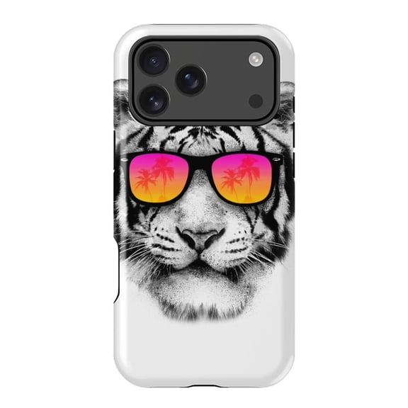 The Coolest Tiger Stylish Animal Retro Graphic Case for iPhone 17 16 15 14 13 12 11 Pro Max