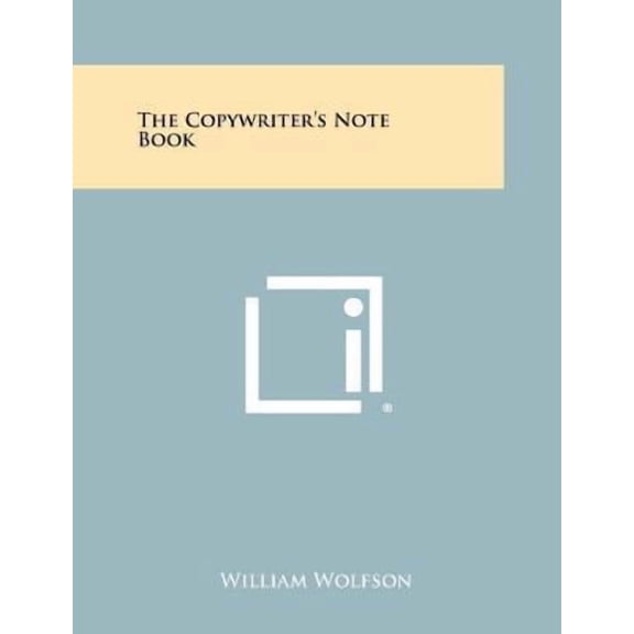 The Copywriter's Note Book Paperback