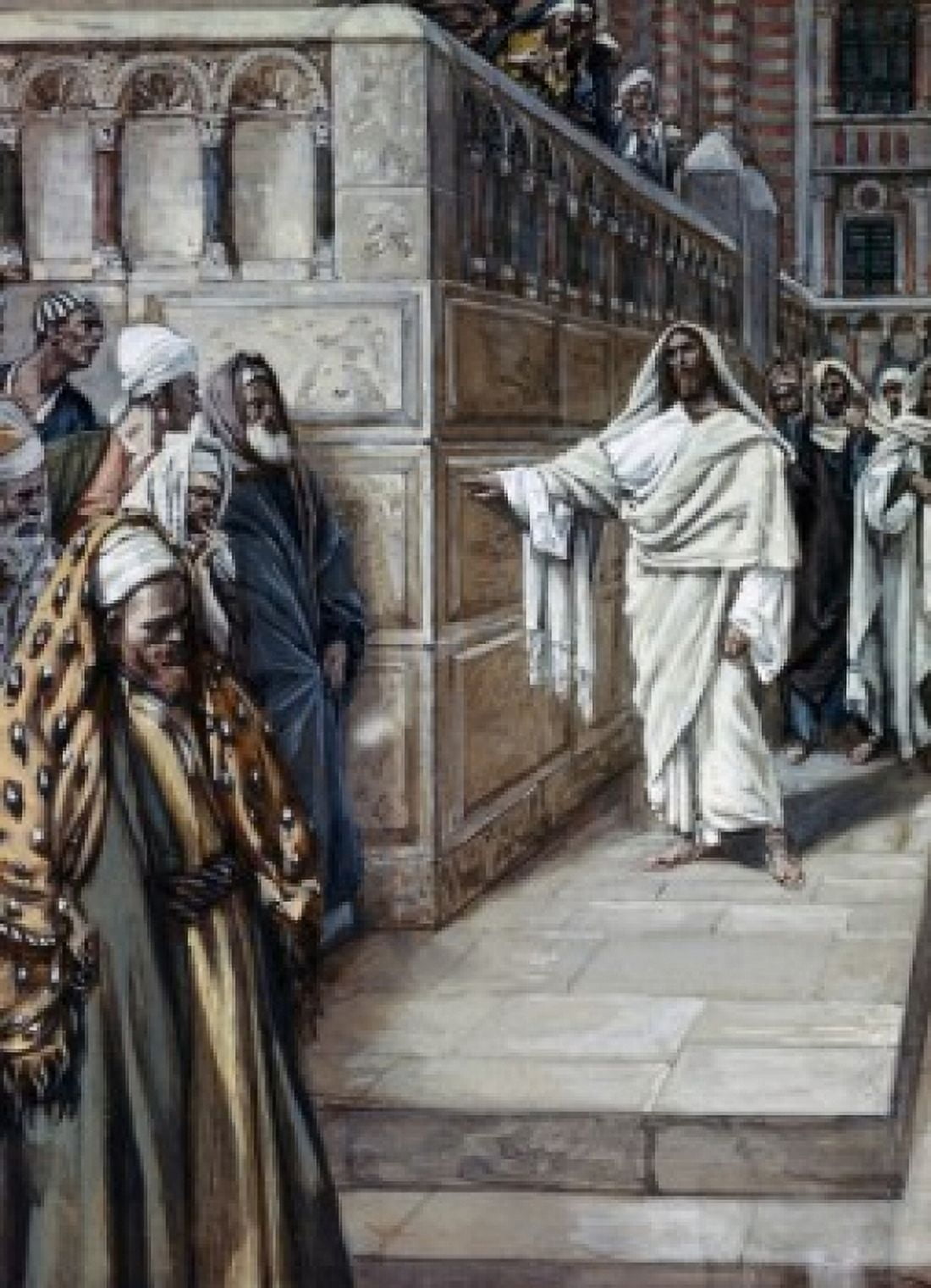 The Corner Stone James Tissot (1836-1902 French) Jewish Museum New York Canvas Art - James Tissot (18 x 24)