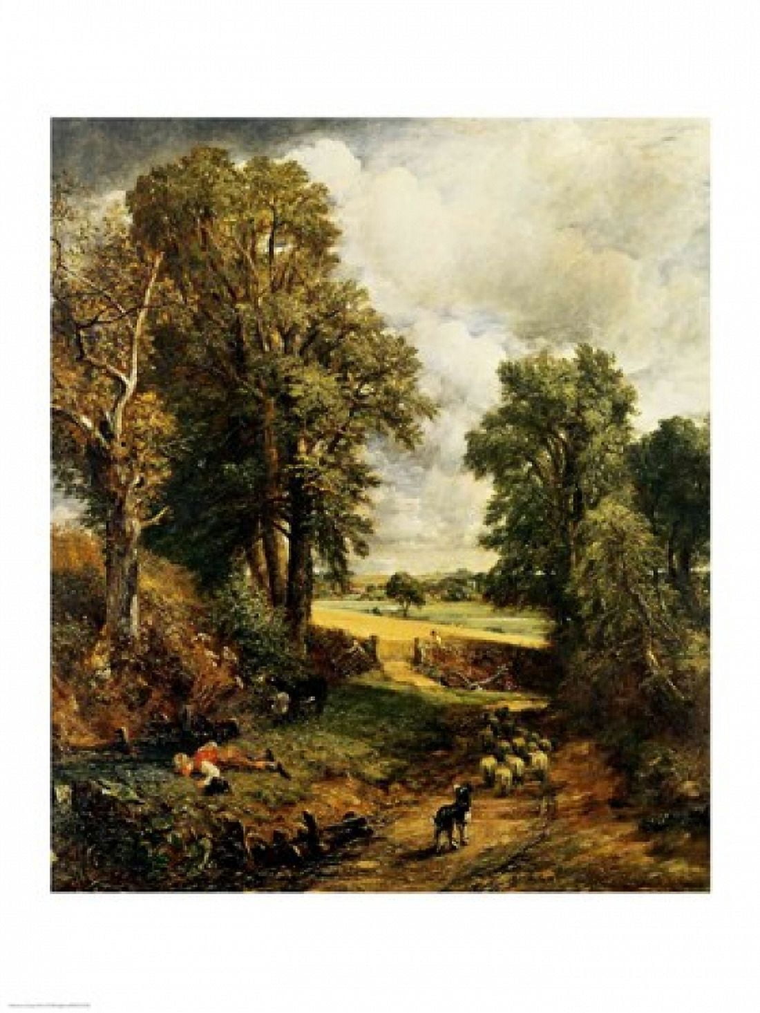 The Cornfield 1826 Canvas Art - John Constable (18 x 24)