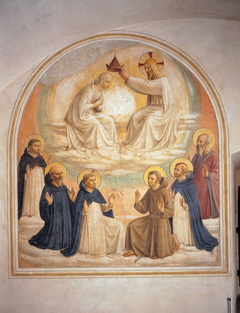 The Coronation Of The Virgin Canvas Art - (18 x 24)