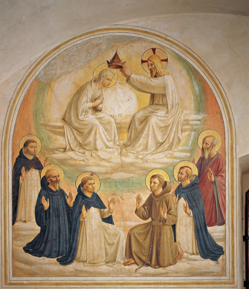 The Coronation Of The Virgin Canvas Art - (24 x 36)