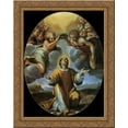 thumbnail image 1 of The Coronation of St Stephen 24x20 Gold Ornate Wood Framed Canvas Art by Annibale Carracci, 1 of 2