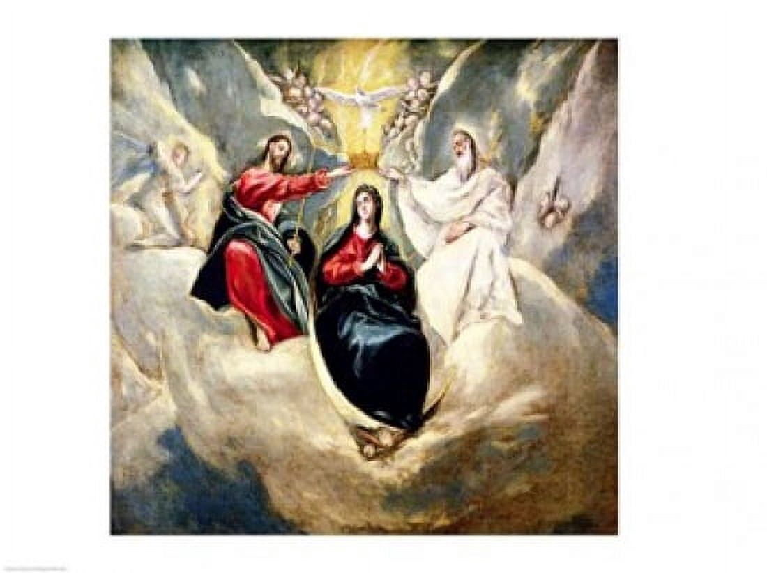 The Coronation of the Virgin Canvas Art - El Greco (24 x 18)