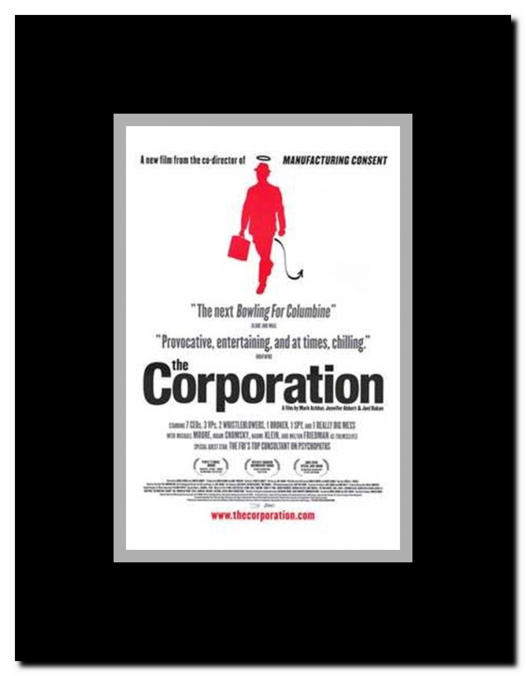 The Corporation Framed Movie Poster