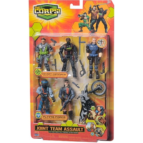 The Corps Joint Assault Team Action Figures with Gray Cycle - Walmart.com