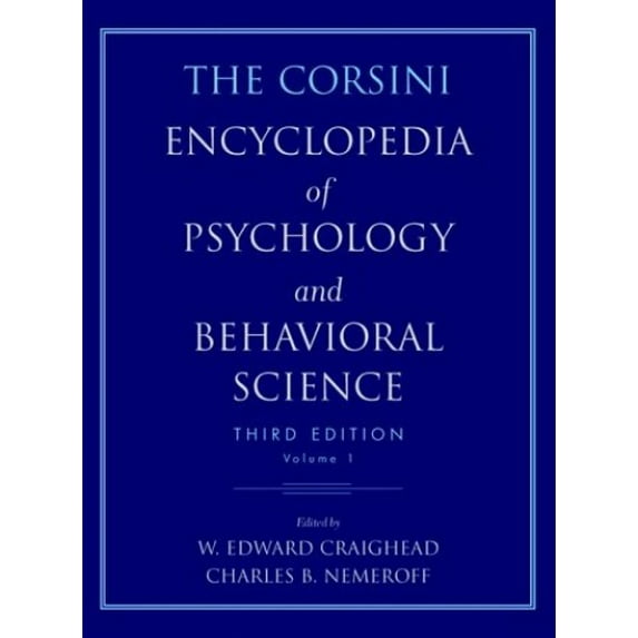 Pre-Owned The Corsini Encyclopedia of Psychology and Behavioral Science: v. 4 Paperback
