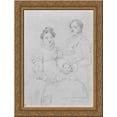 thumbnail image 1 of The Cosimo Andrea Lazzerini Family 24x18 Gold Ornate Wood Framed Canvas Art by Jean Auguste Dominique Ingres, 1 of 2