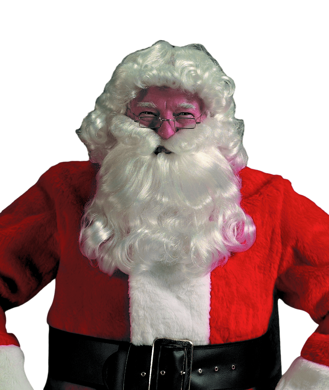 The Costume Center 2-Piece Christmas Santa Claus Deluxe Curly Wig & Beard - Adults One Size