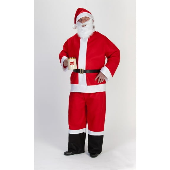 The Costume Center 5 Piece Saloon Spree Santa Christmas Suit Size Adult XXXL