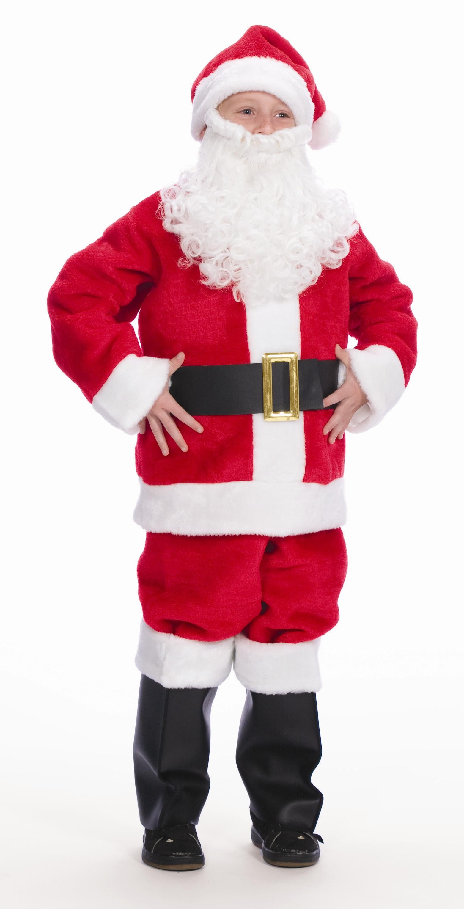 The Costume Center 7 Piece Child s Plush Christmas Santa Suit Little Helper Child Size Small