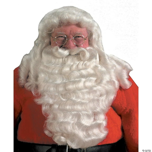 The Costume Center Santa Claus Extra Full Wig & Beard Set – One Size Fits Most
