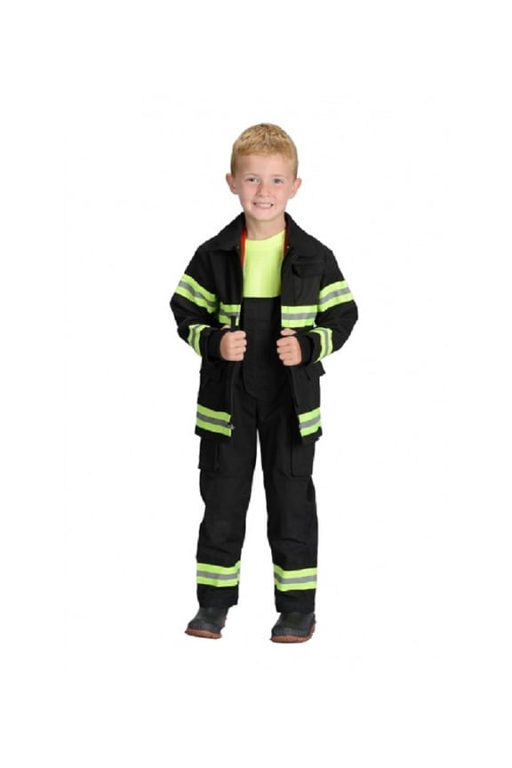 Jr. Fire Fighter Suit, size 6/8 (Black)