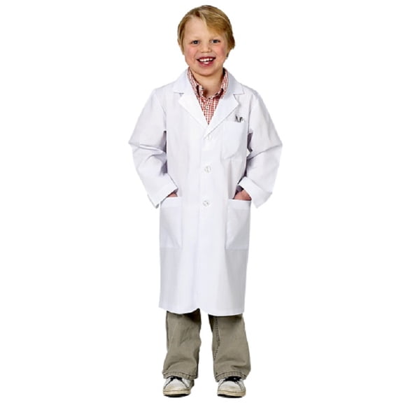 The Costume Center White Lab Coat Halloween Accessory (ages 12-14)