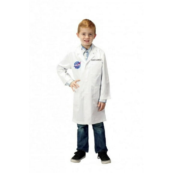 The Costume Center White Rocket science Lab Coat Halloween Accessory (ages 6-8)