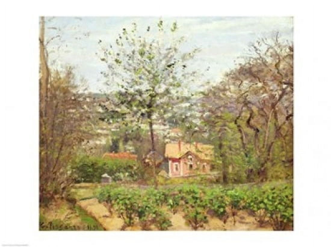 The Cottage Canvas Art - Camille Pissarro (36 x 24)