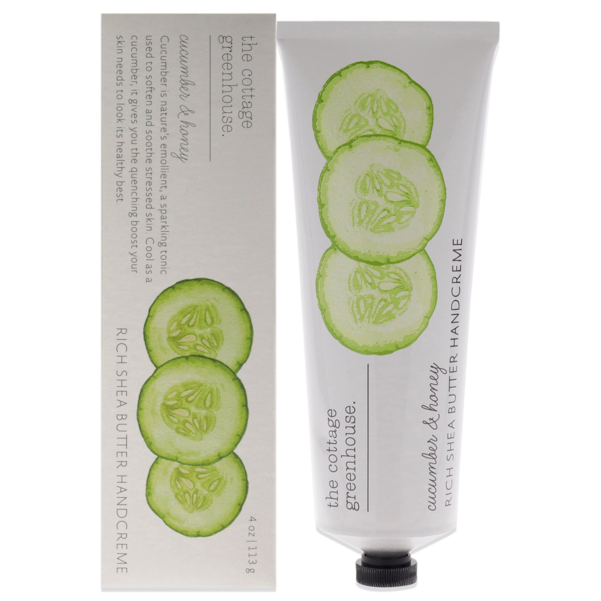 The Cottage Greenhouse Rich Shea Butter Handcreme - Cucumber and Honey 4 oz Cream