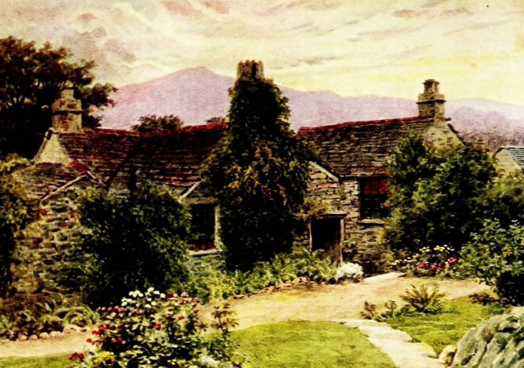 The Cottages & the Village Life of Rural England 1912 Dove Cottage Grasmere Canvas Art - Alfred Quinton (18 x 24)