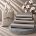 thumbnail image 1 of The Cotton Hub RV-King Size Egyptian Cotton 4-Piece Sheet Set Fits 21-23 Inch Deep Pocket (Solid, Silver Grey), 1 of 1