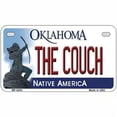 thumbnail image 1 of The Couch Oklahoma Novelty Metal License Plate 7" x 4" Motorcycle (MP), 1 of 1