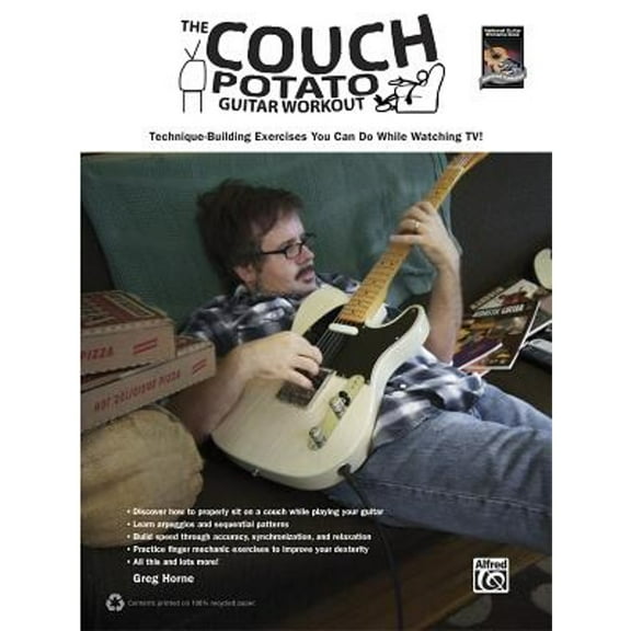 Pre-Owned The Couch Potato Guitar Workout: Technique-Building Exercises You Can Do While Watching Tv! (National Guitar Workshop) Paperback