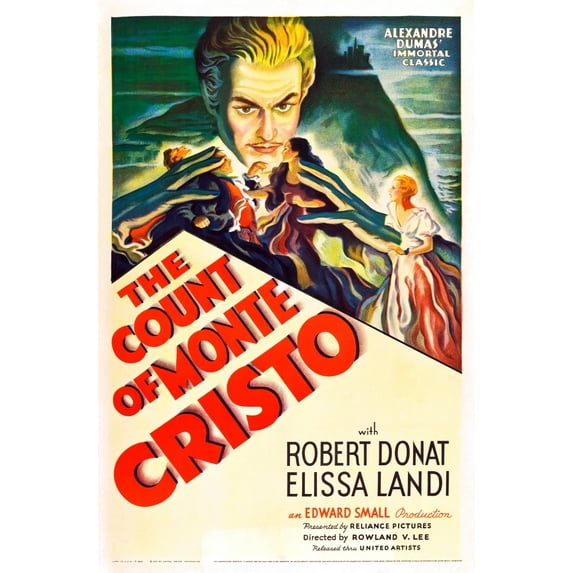 The Count Of Monte Cristo Robert Donat On Us Poster Art 1934. Movie Poster Masterprint (24 x 36)