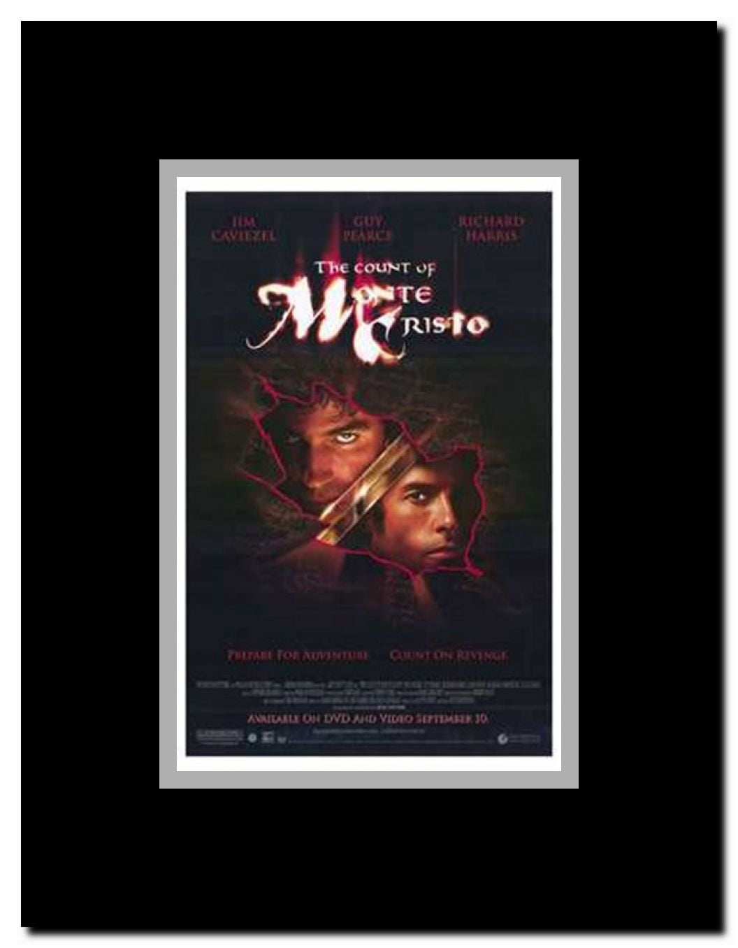 The Count of Monte Cristo Framed Movie Poster