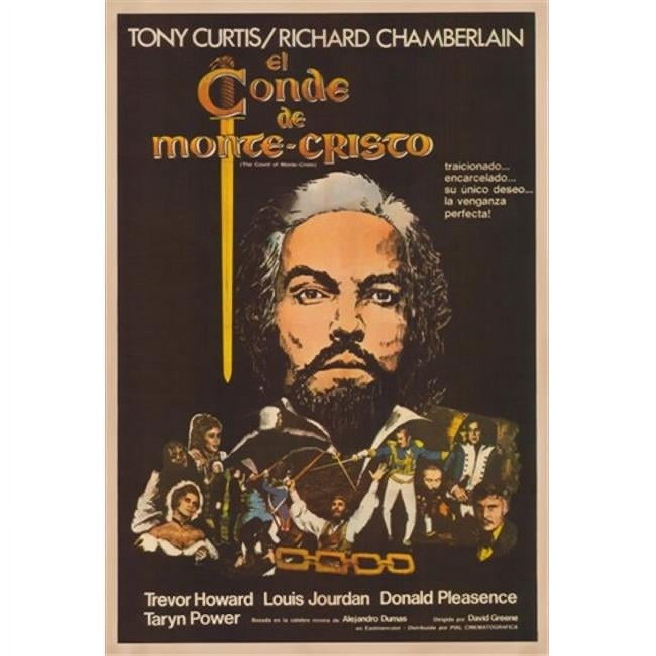The Count of Monte Cristo Movie Poster (11 x 17) - Walmart.com