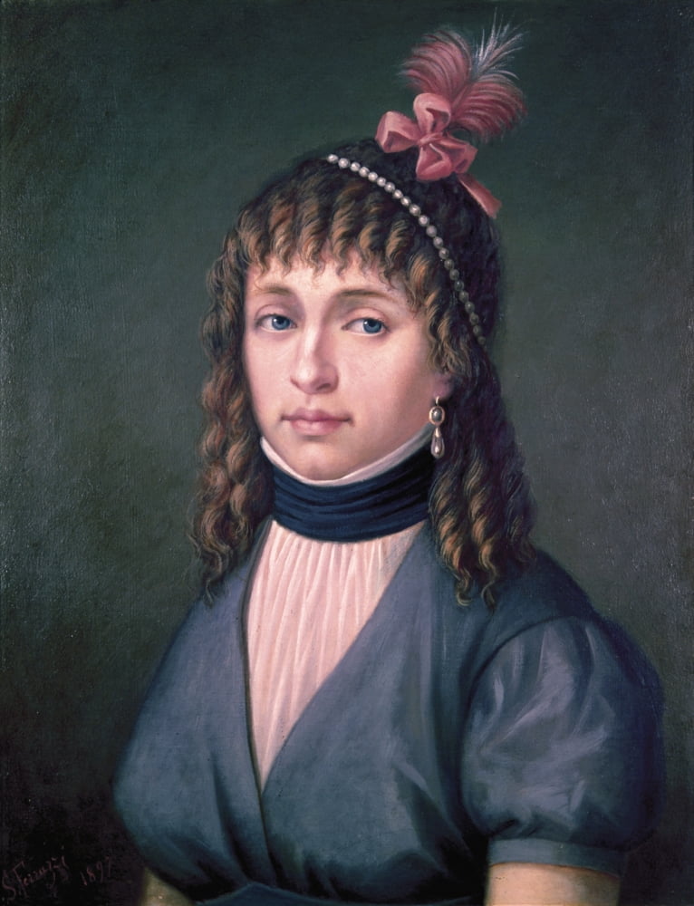 The Countess Adelaide Advances (Mother Of Giacomo Leopardi) Canvas Art - (24 x 36)