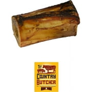 The Country Butcher 4" Beef Center Dog Bones with Marrow & Meaty Pieces, Moderate to Aggressive Chewers, Made in USA, 6 Count