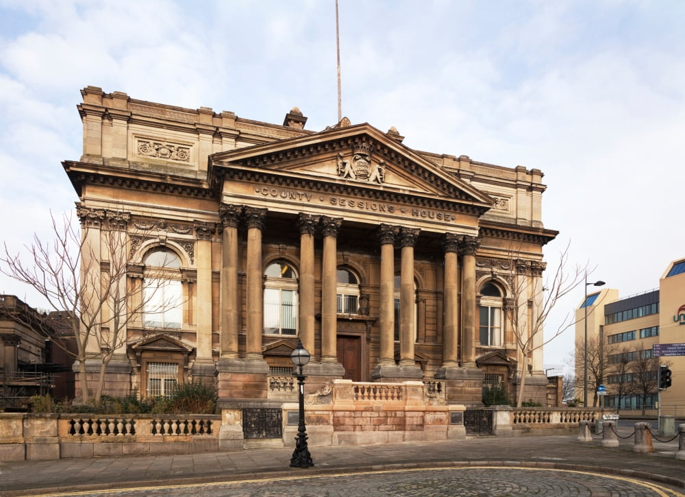 The County Sessions Courthouse Liverpool Merseyside England Canvas Art - Panoramic Images (36 x 12)