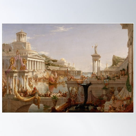 The Course Of Empire - Consummation Poster Wall Art, Modern Wall Decor For Living Room Bedroom, 12x18 UNFRAMED