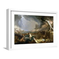 Art.com The Course of Empire - Destruction Giclee Print by Thomas Cole, White Frame Wall Art, 23" x 17"