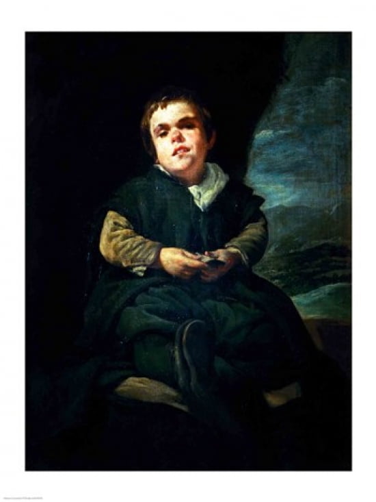 The Court Dwarf Canvas Art - Diego Velazquez (18 x 24)