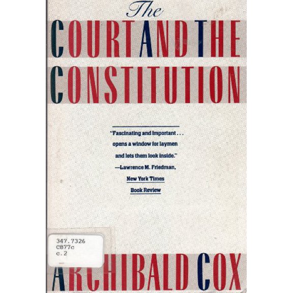 Pre-Owned The Court and the Constitution (Paperback) 039548071X 9780395480717