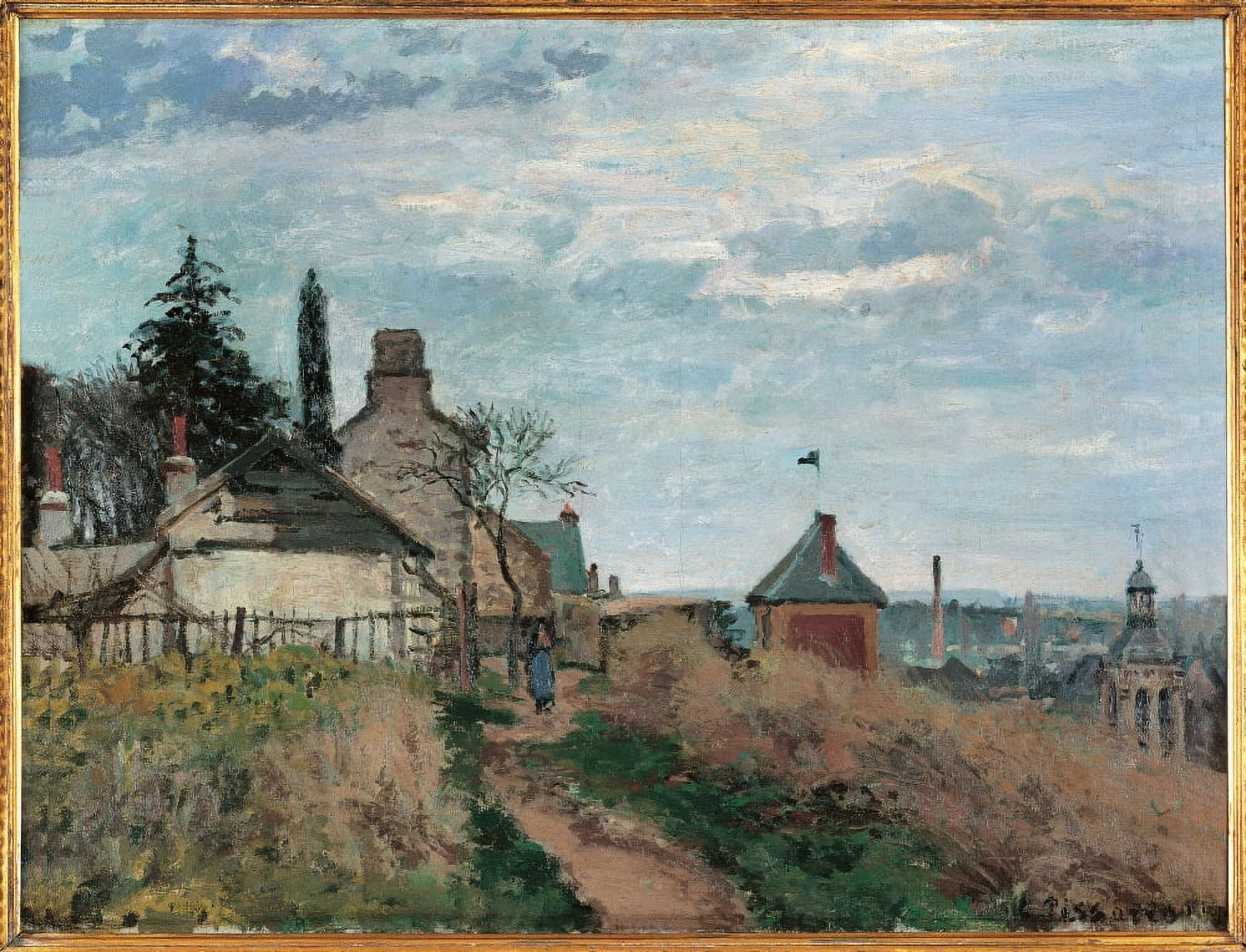 The Courthouse At Pontoise Canvas Art - (24 x 18)