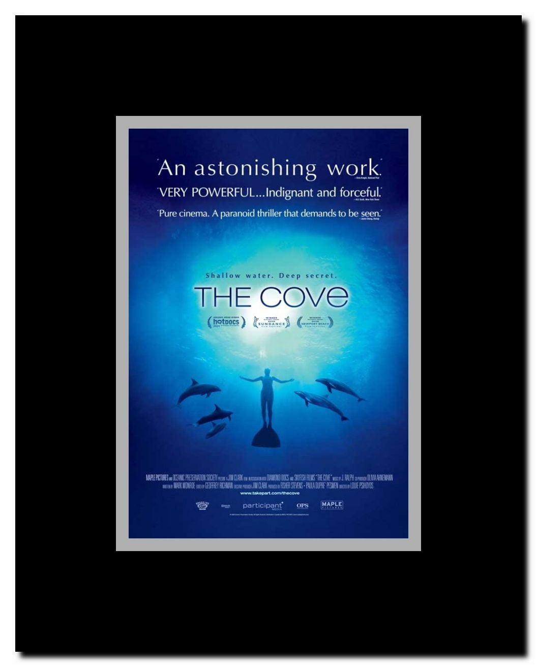The Cove Framed Movie Poster