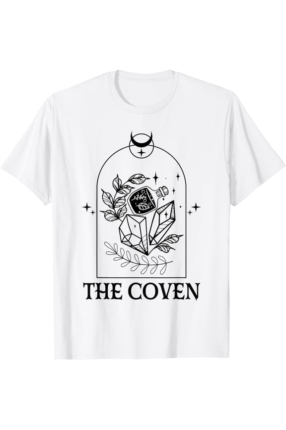 The Coven Bride Gothic Witch Bachelorette Matching Halloween T-Shirt All Size S-5XL