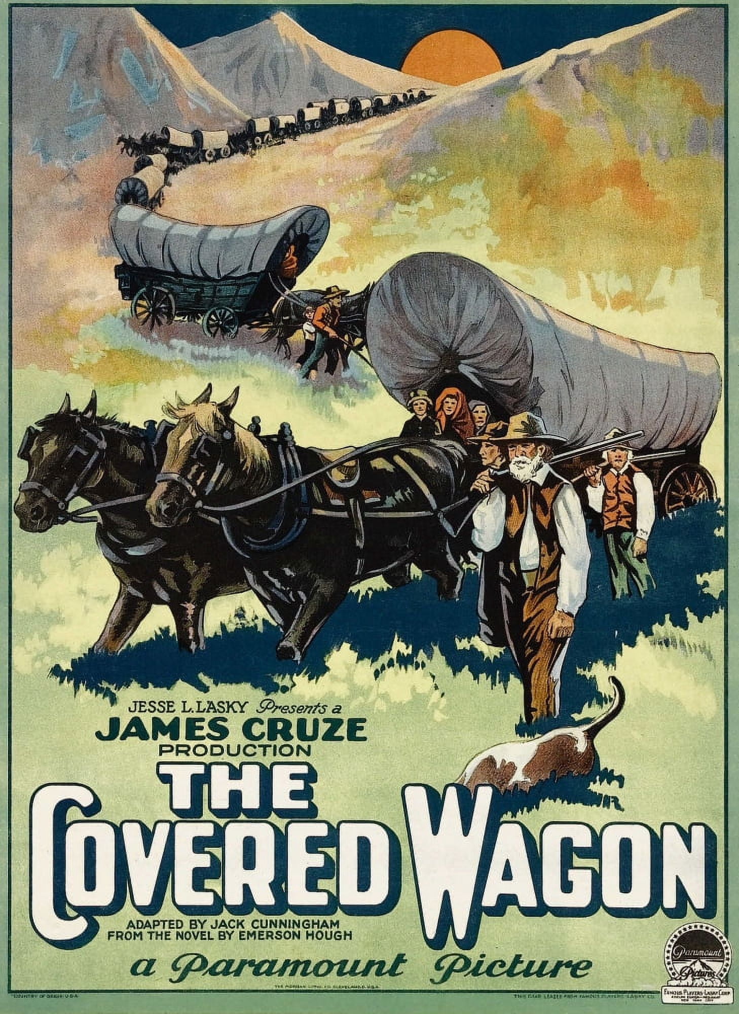 The Covered Wagon Canvas Art - (11 x 17)