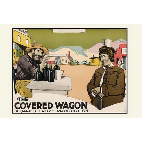 The Covered Wagon-Fine art canvas print (20" x 30")