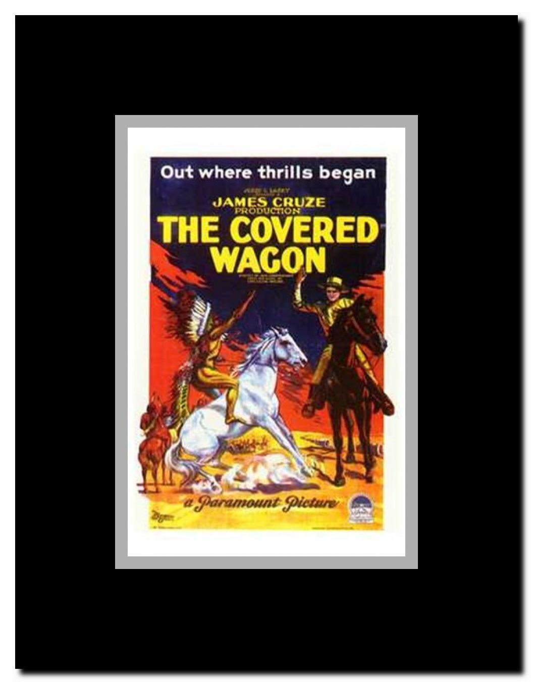 The Covered Wagon Framed Movie Poster