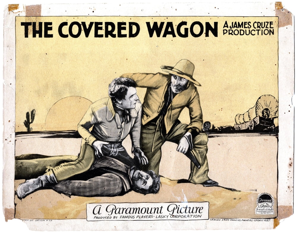 The Covered Wagon J Canvas Art - (28 x 22)