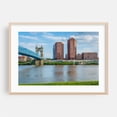 thumbnail image 1 of The Covington Skyline - Cincinnati Ohio Photography Oak Framed Wall Art Print 12 x 18 inches, 1 of 6