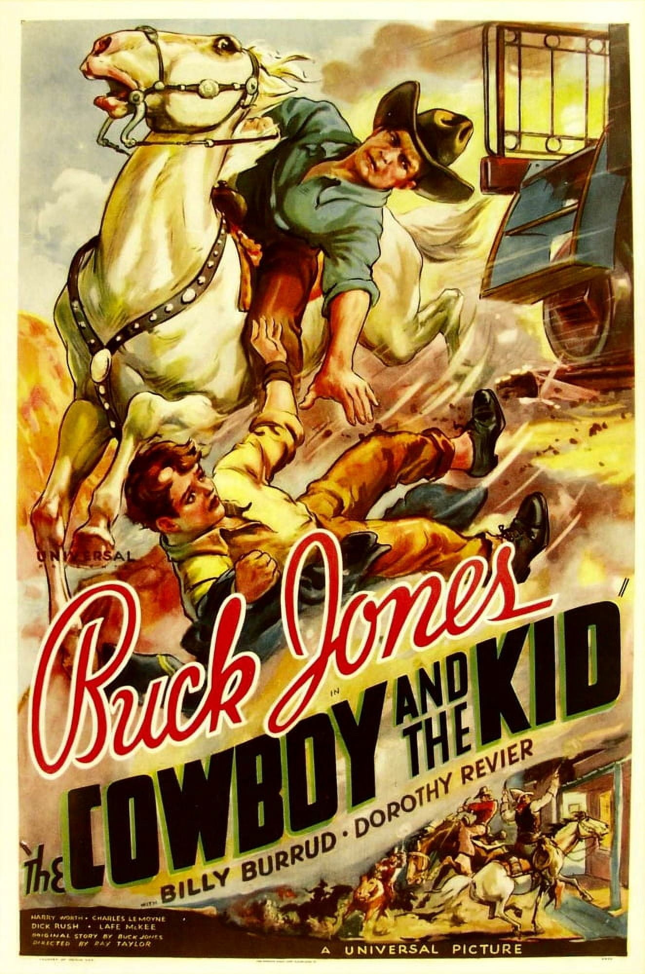 The Cowboy And The Kid Canvas Art -  (11 x 17)